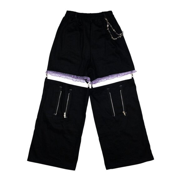 NEW ACDC RAG - Baby Punk Devil Punk Detachable Cargo Pants - Picture 2 of 9